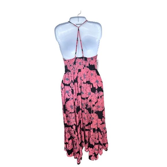 New Intimately Free People Heat Wave Floral Printed Smocked Maxi Dress Sz S - Picture 8 of 14